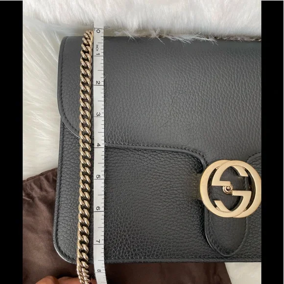 💯% Authentic Gucci Shoulder Leather Bag - Picture 12 of 13